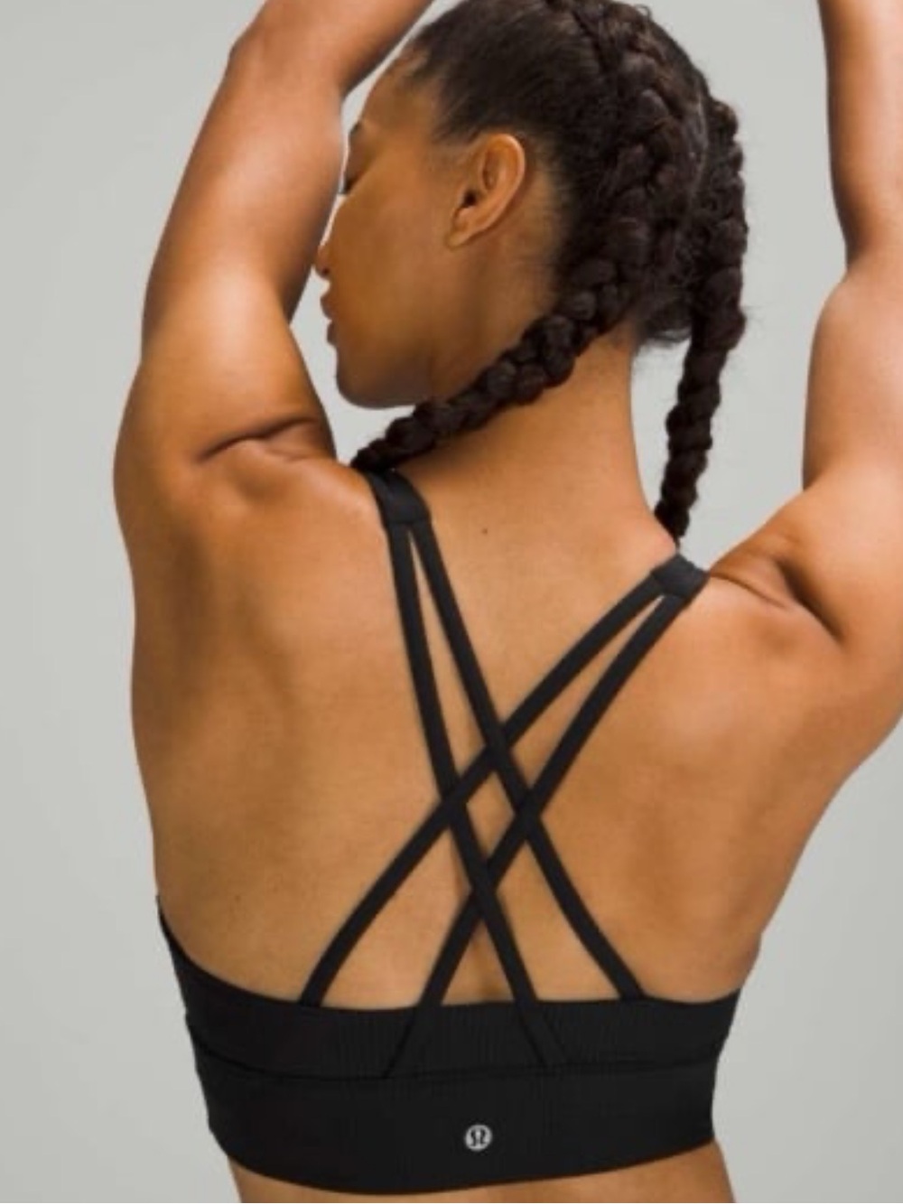 Lululemon Energy Bra High Neck Long Line Rib *Medium Support, B–D Cup (Size 8) - Picture 3 of 8